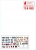 Star Decals 72-A1153 War in Ukraine # 14. The Wagner Group Coup in 2023. T-80BV and BTR-82A 1/72